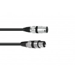 OMNITRONIC XLR cable 3pin 7.5m bk